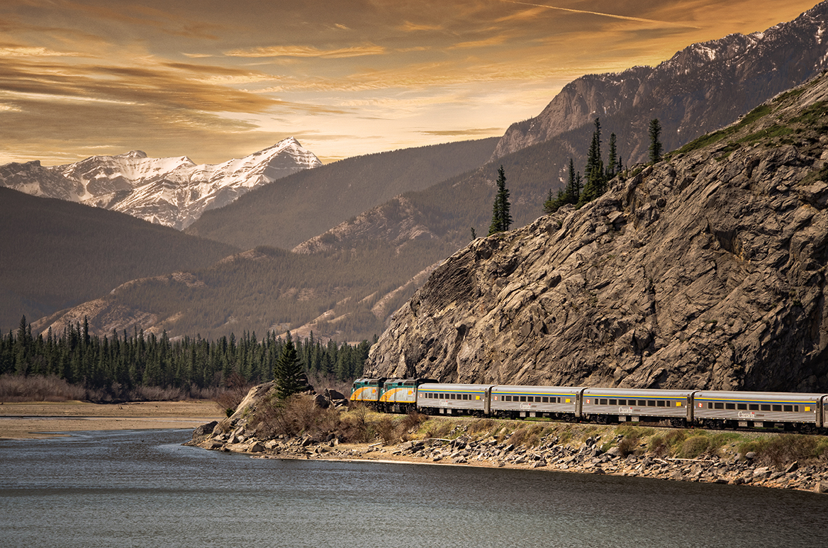 Le Train Canadian en route