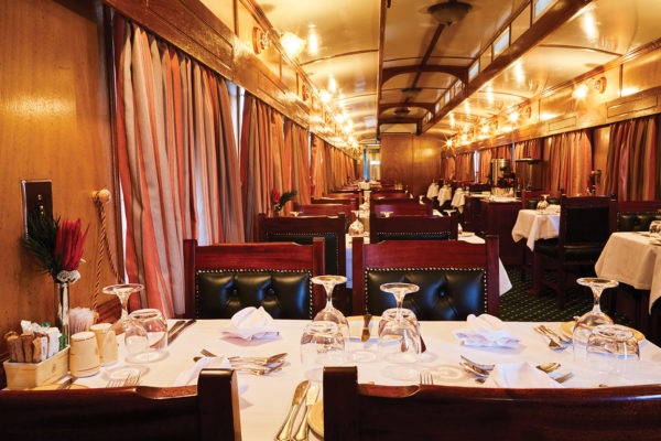 Restaurant gastronomique à bord du Shongololo Express