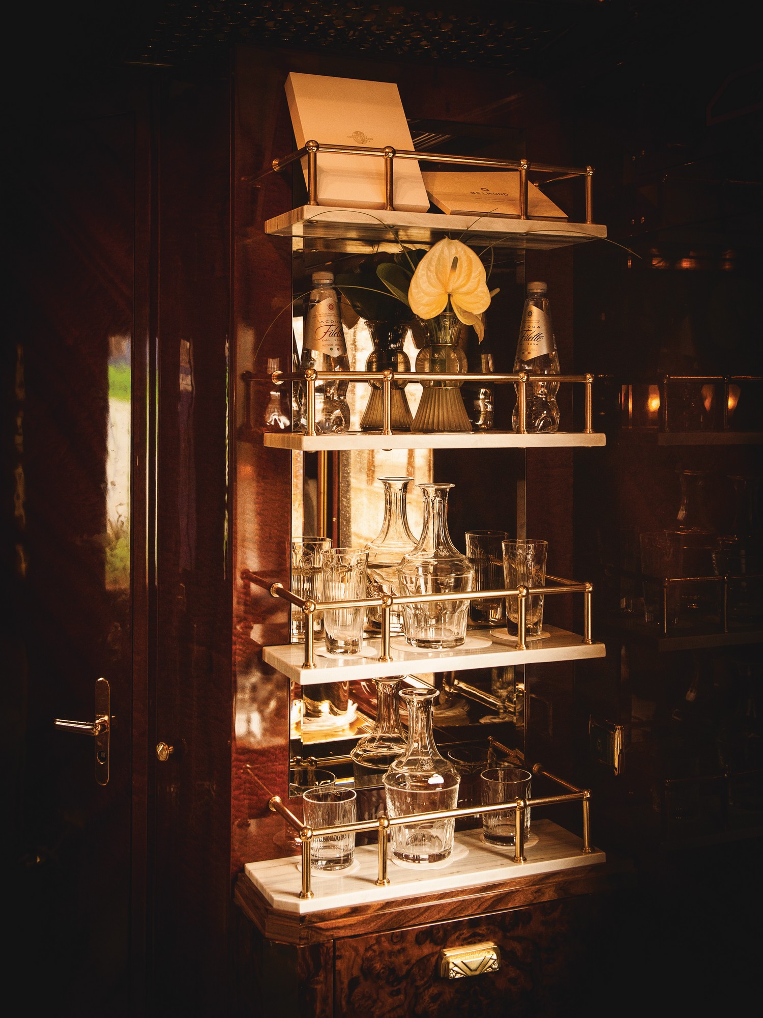 Table dressée wagon-restaurant Venice Simplon-Orient-Express