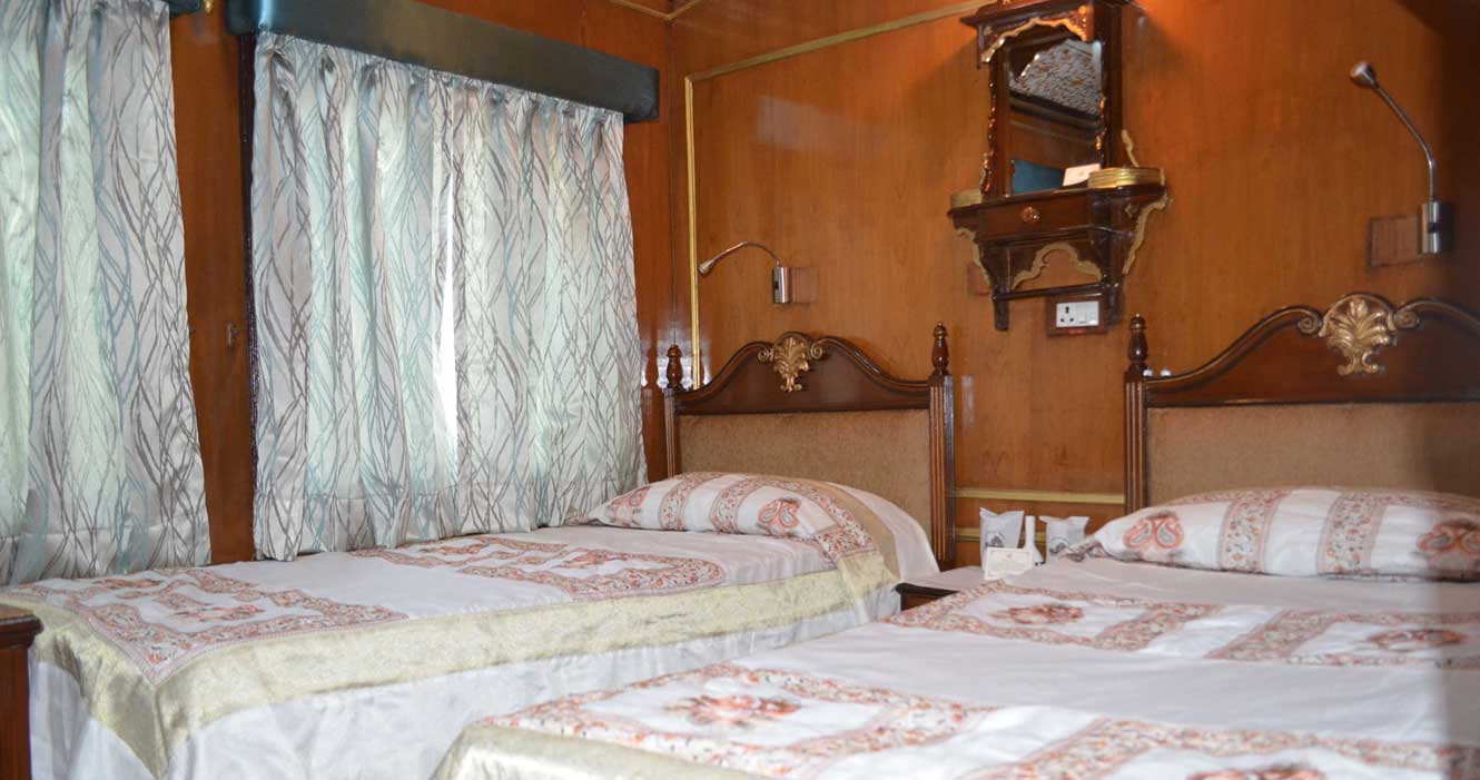 Cabine Palace on Wheels – luxe ferroviaire Rajasthan Inde