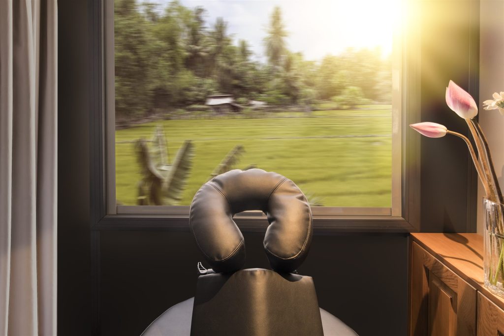 Cabine spa et massage à bord du train de luxe Vietage