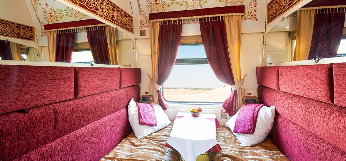 Cabine Aladin de l'Orient Silk Road Express — décoration orientale Route de la Soie