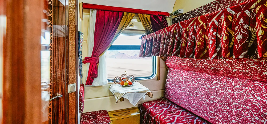 Compartiment Calife de l'Orient Silk Road Express — le plus spacieux du train