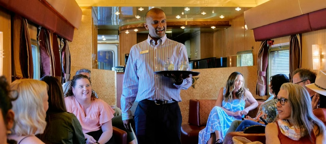 Lounge Gold Service du Great Southern — espace de vie à bord du train de luxe australien