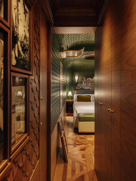Marqueterie paysage urbain JR — L'Observatoire Venice Simplon-Orient-Express Belmond