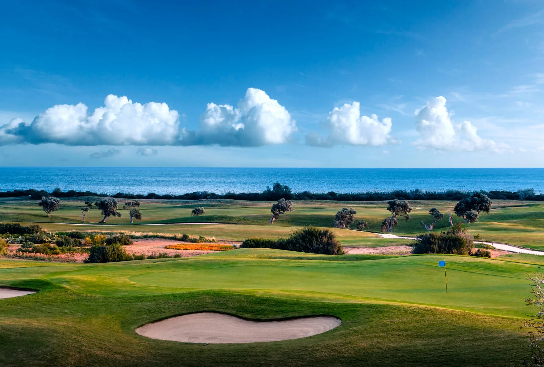 Borgo Egnazia &ndash; San Domenico Golf, green face &agrave; la mer Adriatique, Pouilles
