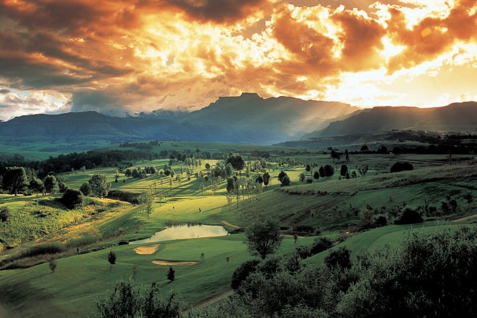 Champagne Sports Resort &ndash; parcours de golf dans le Drakensberg, programme Golf Safari Rovos Rail
